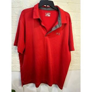 Under‎ Armour Mens Sz 2xl Short sleeve Polo Shirt Athletic Golf